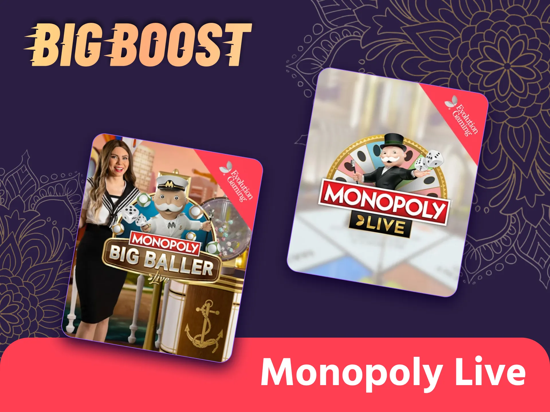 Get thrilled playing Monopoly Live game at Big Boost.
