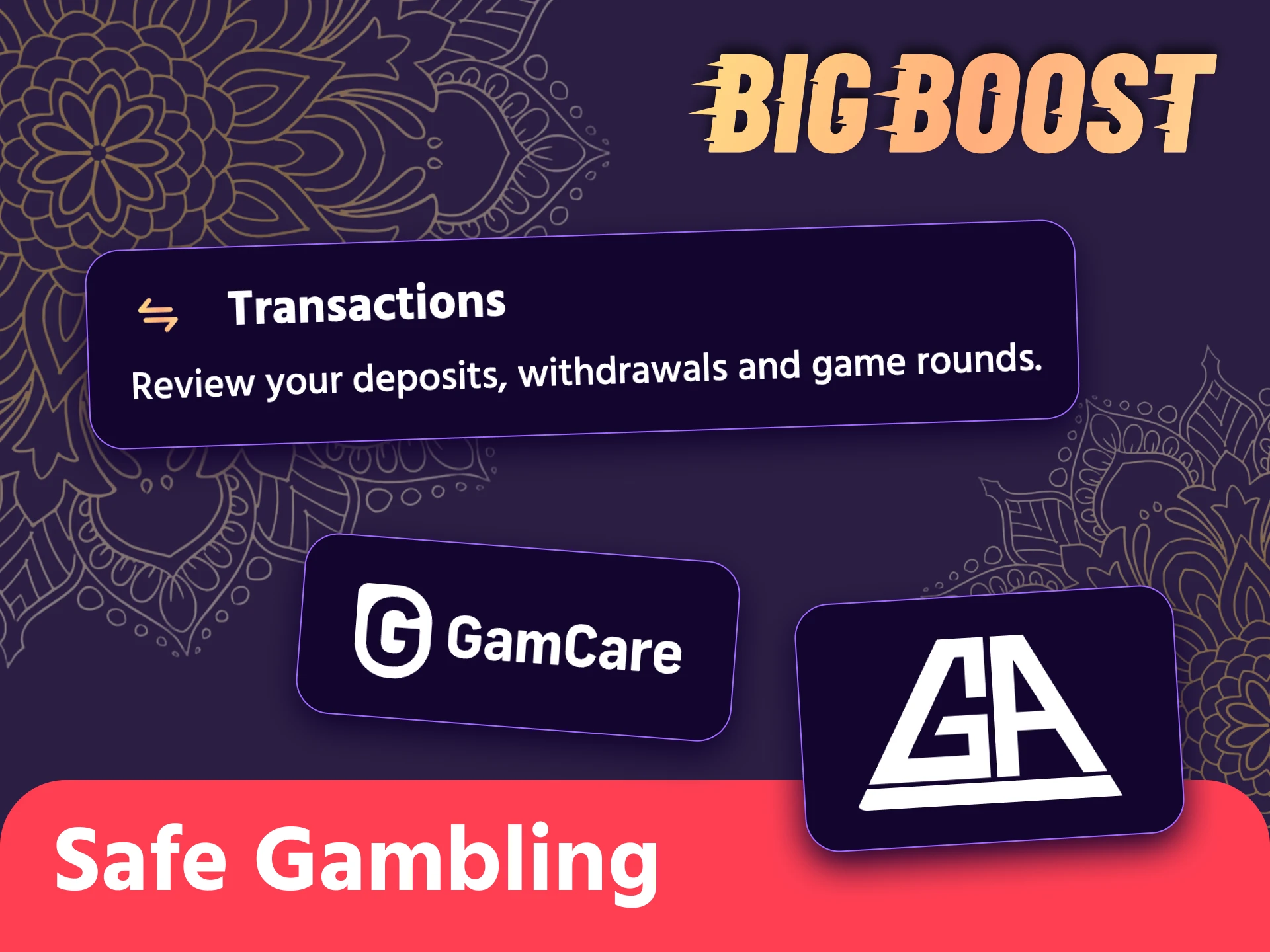 Big Boost platform takes responsible gambling seriously.