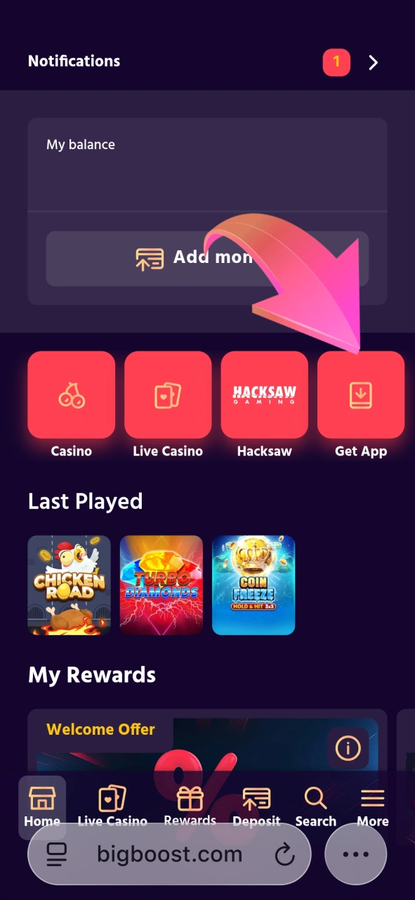 Download the official Big Boost app for iOS and enjoy a premium mobile experience.